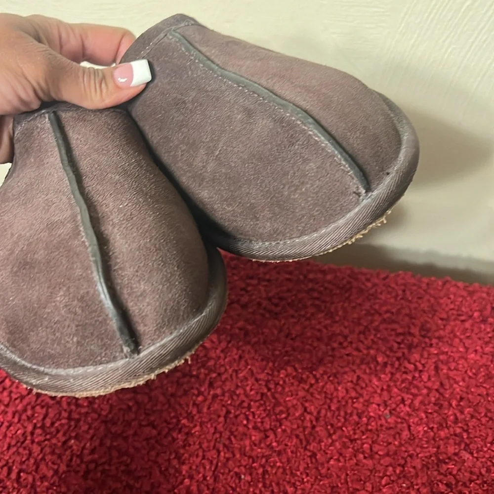 UGG Scuff Brown suede Slippers Size 11 - Picture 13 of 13